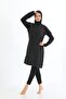 Women's Hijab Fully Covered Long Sleeve Zippered Swimsuit - 6