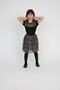 Girl's 23 April 29 October 10 November 19 May Performance Outfit Patterned T-shirt Skirt Set