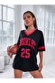 تي شيرت Magic Size برقبة على شكل حرف V Brooklyn 25 مطبوع كبير الحجم - 4