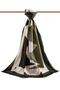 Women's Luxury Medina Silk Shawl Khaki - 2