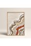 Wooden Framed Abstract Colorful Patterns Flower Modern Art Painting