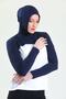 Boneli Neck Collar Sleeve - Navy Blue Hooded Neck Collar - 4