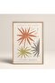 Wooden Framed Abstract Colorful Patterns Flower Modern Art Painting
