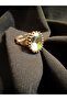 Mystic Topaz Natural Stone Antiallergic Copper Ring - 5