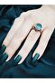 Mystic Topaz Natural Stone Antiallergic Copper Ring - 7