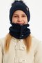 Baby Girl Child Fur Pompom Hat Beanie Neck Collar Set Comfortable 100% Cotton Camisole - 4