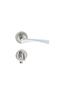 Sofuoğlu Lerzan Round Stainless Rosette Nickel Satin (bathroom - WC) Door Handle Aluminum / Steel - 2