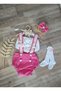 Swan Concept Baby Girl Romper Pink Girl's Underwear Set