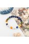 Natural Stone Bracelet Set - Sodalite Lapis Agate Smoky Quartz and Pink Calcite 8mm - 2