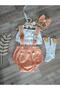 Safari Girl Concept Baby Girl Salopette Birthday Outfit - 3