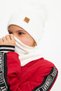 Baby Girl Child Fur Pompom Hat Beanie Neck Collar Set Comfortable 100% Cotton Camisole - 3
