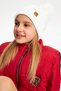 Baby Girl Child Fur Pompom Hat Beanie Neck Collar Set Comfortable 100% Cotton Camisole - 6