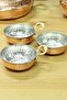 Set of 4 Copper Breakfast Sauces, Jams, Snacks, Bowls with Handles - 3