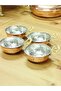 Set of 4 Copper Breakfast Sauces, Jams, Snacks, Bowls with Handles - 5
