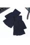 Navy Blue Unisex Knitwear Cut Gloves