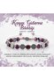 Certified Anxiety Relief Natural Stone Bracelet Amethyst Hematite 6mm B0014