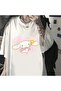 Eysa Cinnamoroll & Heart White Unisex Oversize T-Shirt