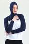 Boneli Neck Collar Sleeve - Navy Blue Hooded Neck Collar - 5