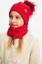 Baby Girl Child Fur Pompom Hat Beanie Neck Collar Set Comfortable 100% Cotton Camisole