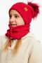 Baby Girl Child Fur Pompom Hat Beanie Neck Collar Set Comfortable 100% Cotton Camisole - 3
