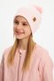 Baby Girl Child Fur Pompom Hat Beanie Neck Collar Set Comfortable 100% Cotton Camisole - 4