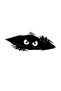 Eyes Looking from Luggage Sticker Car, Motorcycle, Helmet, Laptop, Glass Sticker 17x7 Cm
