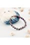 Certified Anxiety Relief Natural Stone Bracelet Amethyst Hematite 6mm B0014 - 4