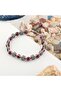 Certified Anxiety Relief Natural Stone Bracelet Amethyst Hematite 6mm B0014 - 6