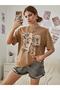 Toprak Oversize T-shirt Beauty Ferent Printed - 3