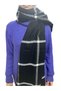 Women's Black Plaid Scarf Bym-137024137