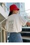 Women's White Emprace Printed Oversize T-shirt