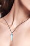Certified Nail Model High Quality Natural Opal Moon Stone Necklace - 3