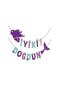 8 Year Old Mermaid Birthday Party Set (Mermaid Banner - Seashell Foil Balloon - 1 Figure) - 2