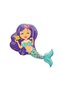 3 Years Old Mermaid Birthday Party Set (Mermaid Foil Balloon - Seashell Foil Balloon 1 Figure) - 2