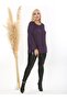 Women's Plus Size Madonna Collar Flexible Wool Viscose Blouse - 4