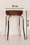 4 Pieces Brown Octopus Stool Kitchen Stool Stackable Stool Thick Stool