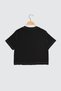 Black 100% Cotton Crop Crew Neck Knitted Sports T-Shirt Twoss21Ts0770 - 7