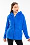 Women's Cobalt Blue Zippered Fleece Cardigan - 2