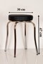 Black Profile Stool Metal Stool Kitchen Stool Thick Stool