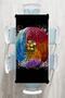Colorful Far East Balance Icon Digital Printed Tablecloth on Black Background - 2