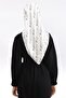 Logo Patterned Scarf White - 3