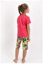 Girl's Pomegranate Flower Suit 864-4 - 3