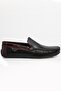 Men's Black Claret Red Rog Loafer Shoes - 2