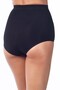 Women's Black Long Waist Slip Corset Silicone 33636 - 2