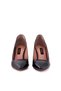 Women's Genuine Leather Black Heeled Shoes 152TCK557 21694 - 3