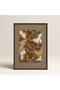 Abstract Colorful Patterns Flower Modern Art Painting with Black Laminated Frame