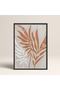 Abstract Colorful Patterns Flower Modern Art Painting with Black Laminated Frame