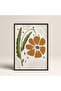 Abstract Colorful Patterns Flower Modern Art Painting with Black Laminated Frame