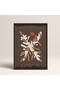Abstract Colorful Patterns Flower Modern Art Painting with Black Laminated Frame