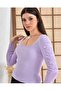 Stylish Knitwear Bodysuit in Size 36, Square Collar, Sleeve Detail